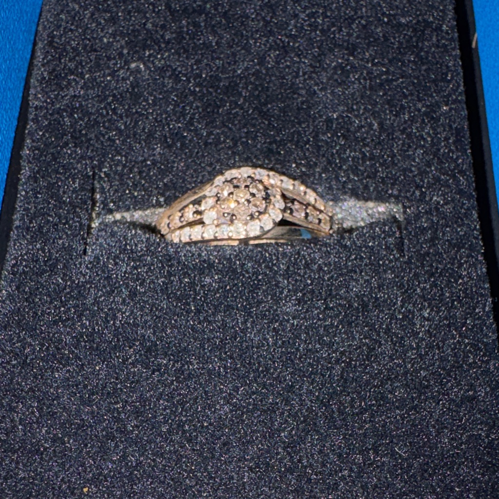 Jtv Gold And Silver Ring With Sparkling Accents